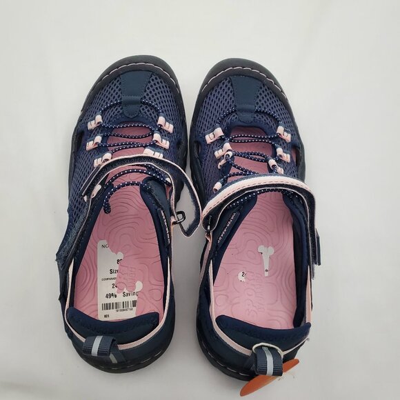 J-Sport Jambu Jaguar Water Ready Shoes Navy Pink 6M - Picture 2 of 9
